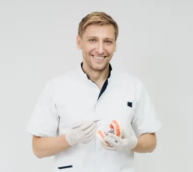 Professional in lab coat