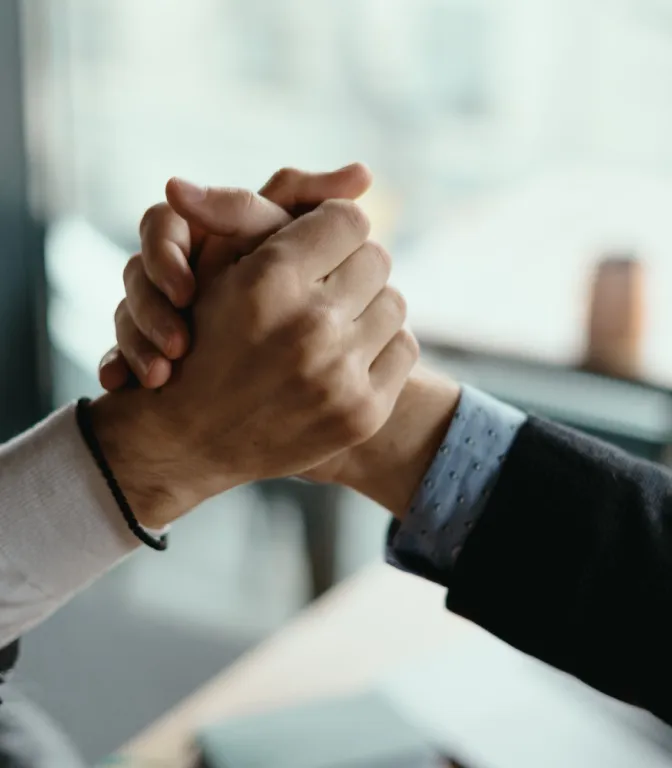 Team discussing website planning