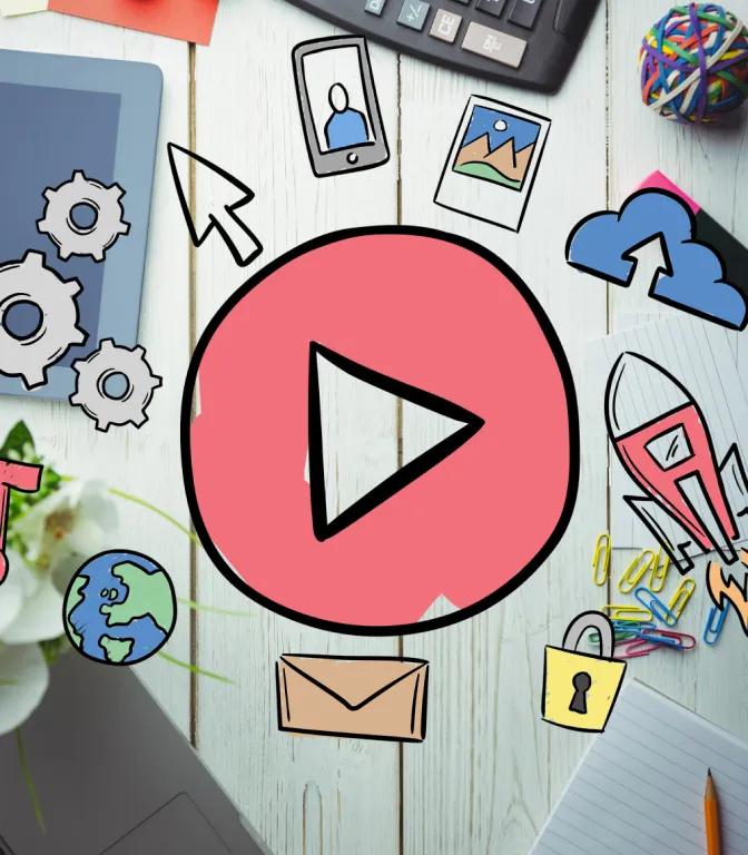 Team discussing website planning